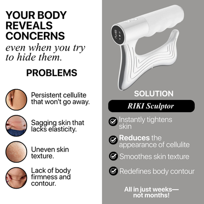RIKI Sculptor - Full Body Contouring Heat Therapy EMS with High-Frequency Vibration