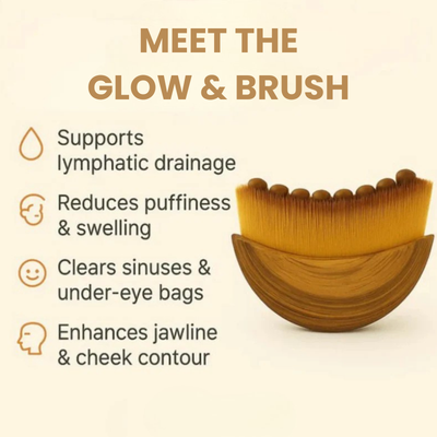 GLOW&BRUSH - Face Lymphatic Contour Brush