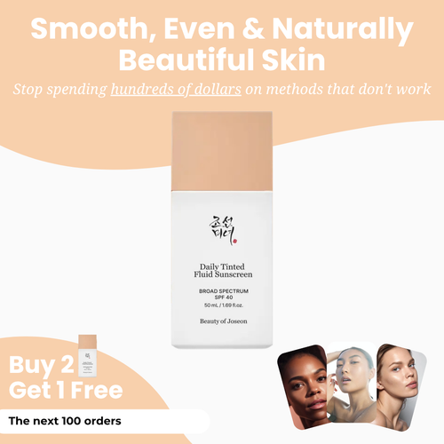 Beauty of Joseon Tinted Sunscreen SPF 50+ - Daily Fluid Facial Sun Protection with Natural Tint & Radiant Finish