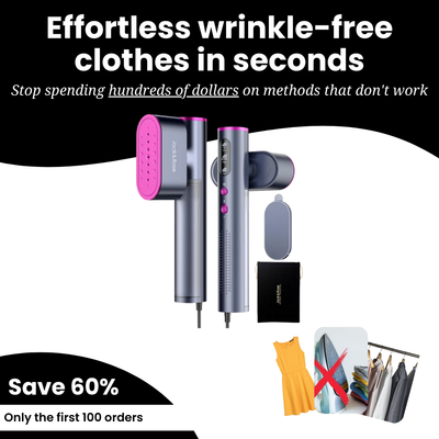 Jack & Rose - 2 in 1 Handheld Steamer & Iron with Fast 15s Heat-Up